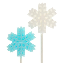 Load image into Gallery viewer, Frosty White Snowflakes Lollipops - Horchata (24 Pieces)