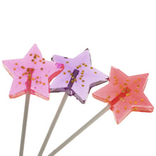 Load image into Gallery viewer, Starry Purple Star Fireworks Lollipops (24 Pieces)
