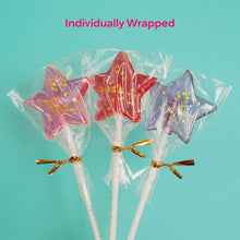 Load image into Gallery viewer, Starry Purple Star Fireworks Lollipops (24 Pieces)
